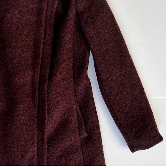 Andrew Marc Wool Blend Burgundy Winter Jacket | Size S - Picture 10 of 11